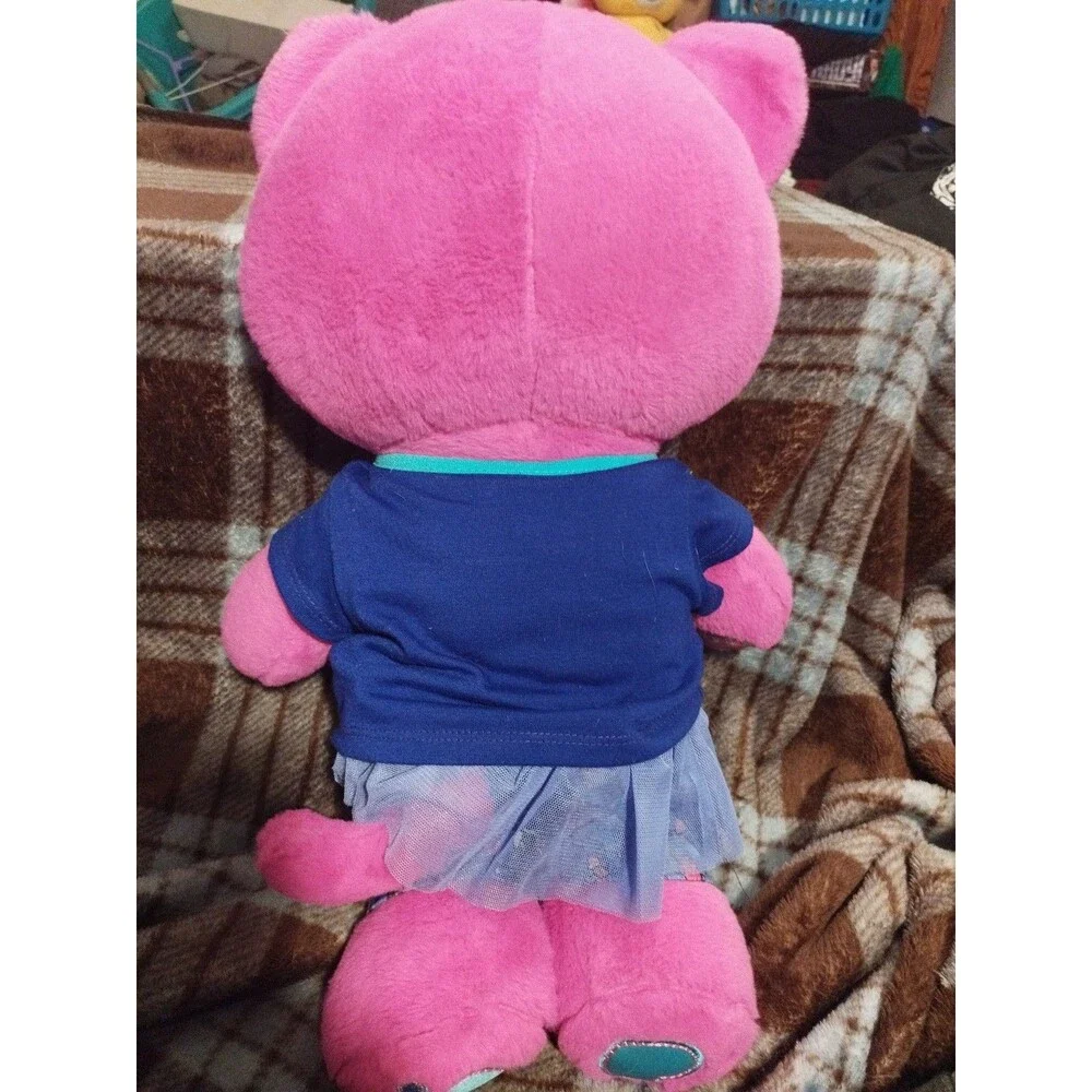 Build-A-Bear Kabu Catlynn Pink Cat Plush/ Bling Tshirt & Tutu Tights - Picture 3 of 3
